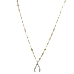 Wishbone Diamond Necklace