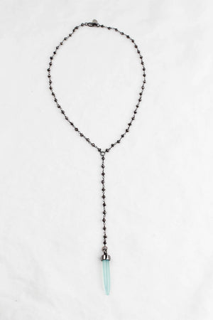 Chalcedony and Diamond Necklace