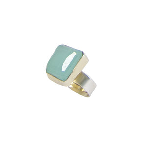 Chalcedony Square Ring