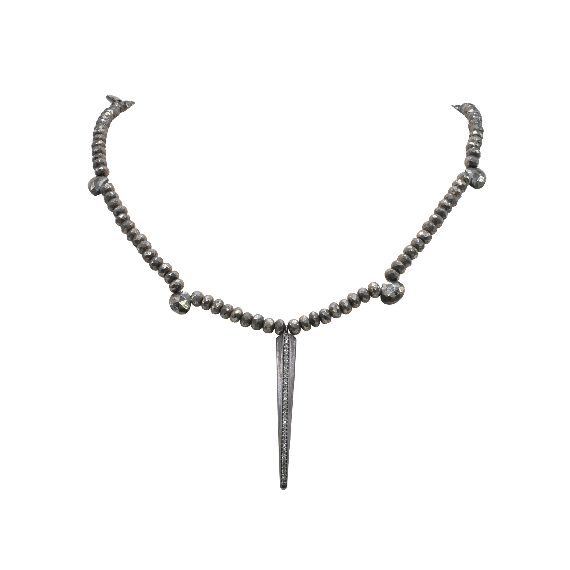 Tulum Diamond Spike Lariat Necklace