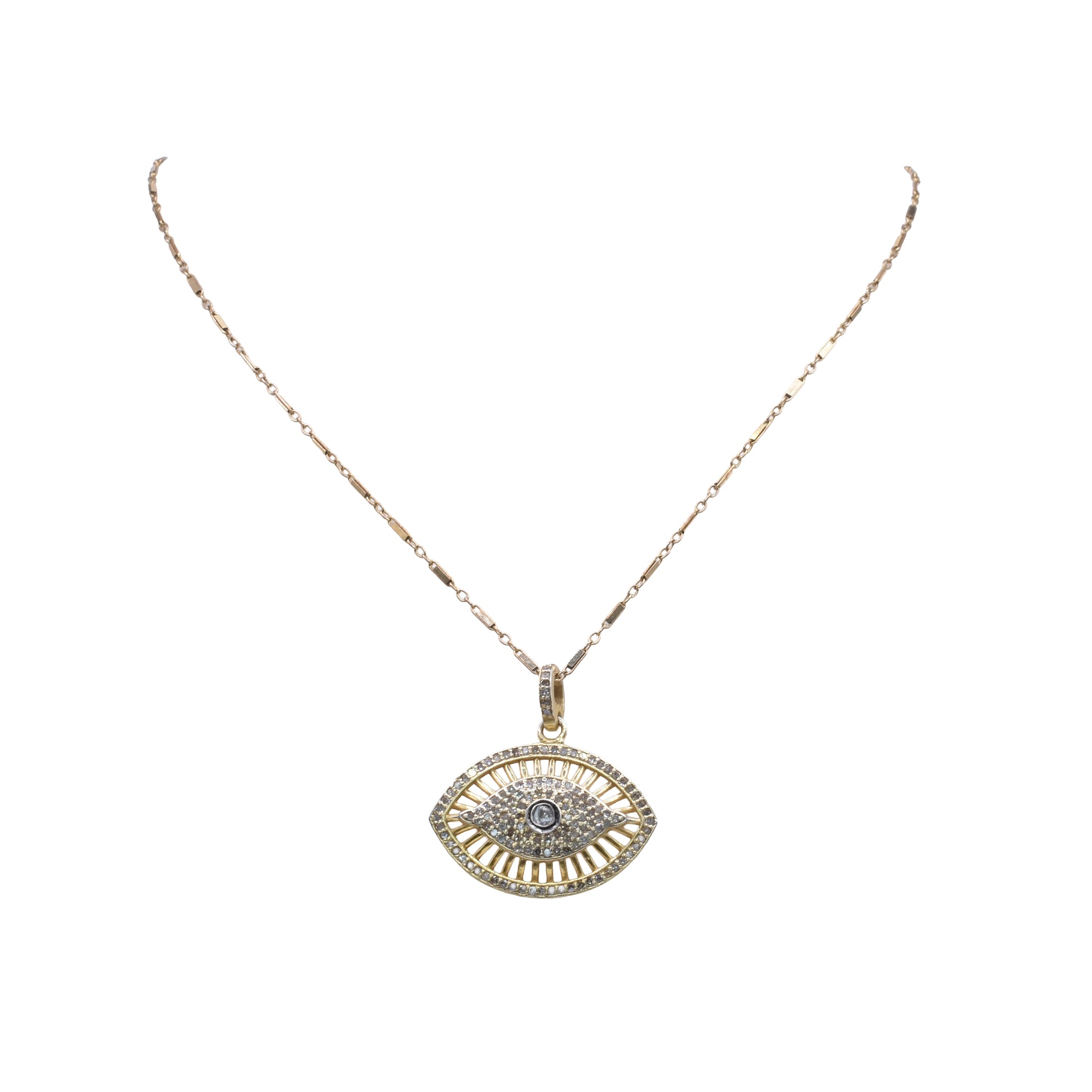 Chalcedony and Diamond Necklace