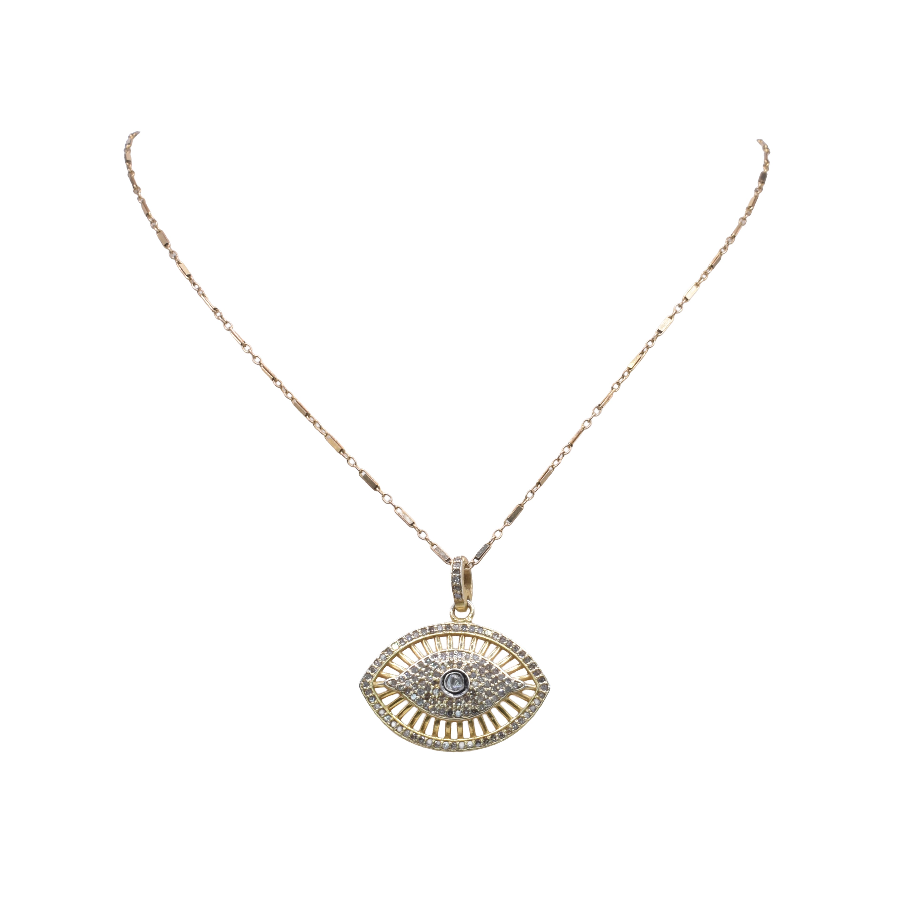Chalcedony and Diamond Necklace