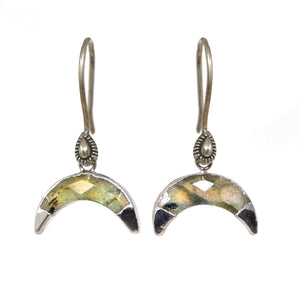 Mother of Pearl Crescent Earrings