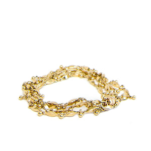 Gold J Grace Wrap Bracelet and Necklace