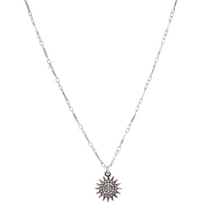 Diamond Sunburst Necklace